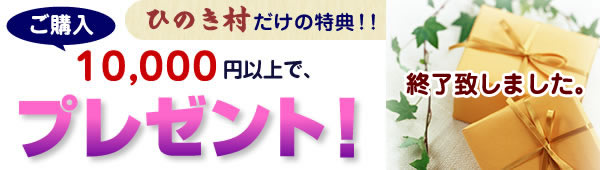 �Ђ̂��������̓��T�I���w��10,000�~�ȏ�ŁA�v���[���g�I �I���������܂����B